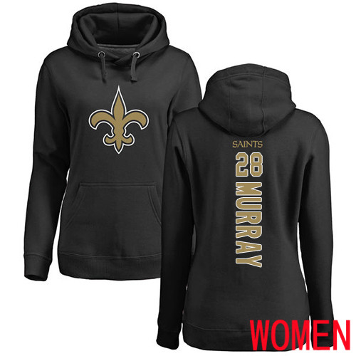 New Orleans Saints Black Women Latavius Murray Backer NFL Football #28 Pullover Hoodie Sweatshirts->women nfl jersey->Women Jersey